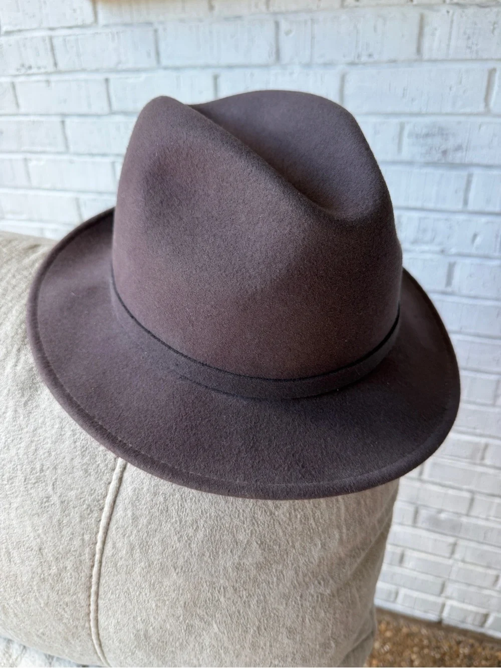 The Natural by Bollman 100% Wool Fedora • USA • Large. BR